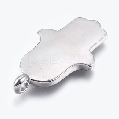 304 Stainless Steel Big Pendants STAS-E424-092AS-1