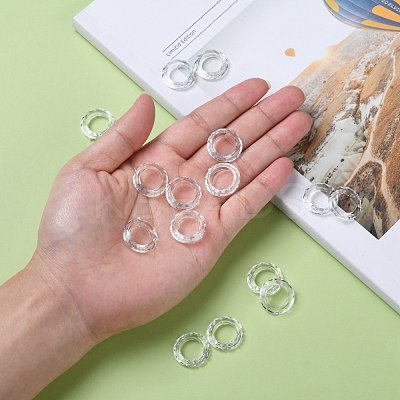 Transparent Acrylic Beads X-PL671Y-1-1