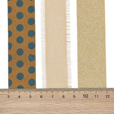 9 Yards 3 Styles Polyester Ribbon SRIB-A014-H03-1