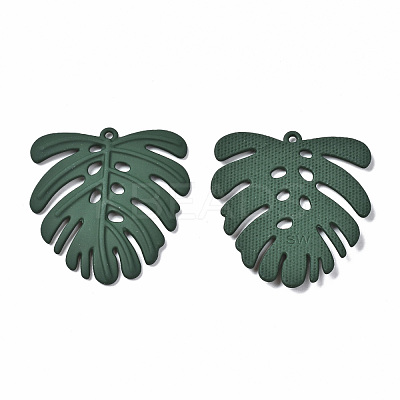 Spray Painted Alloy Pendants X-PALLOY-T077-117B-RS-1