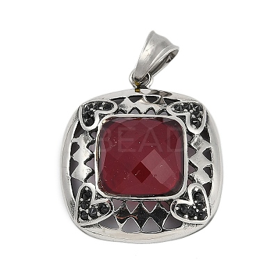 304 Stainless Steel Pendants STAS-F310-10P-1