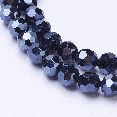 Electroplate Glass Beads Strand LS-EGLA-J042-6mm-F01-1