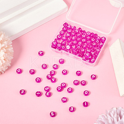100Pcs 5 Styles Transparent Acrylic Beads OACR-TA0003-48A-1