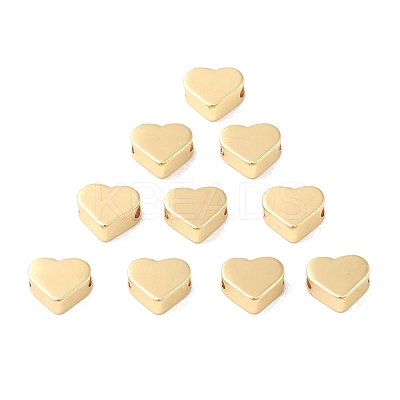 Rack Plating Brass Beads KK-G452-31G-1