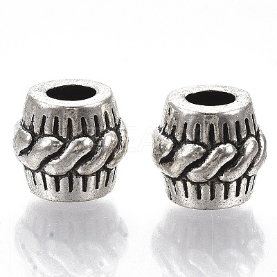 Tibetan Style Alloy European Beads TIBE-S320-075AS-LF-1