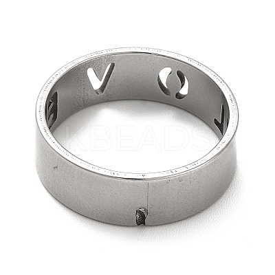 Non-Tarnish 201 Stainless Steel Finger Rings RJEW-G278-23P-1