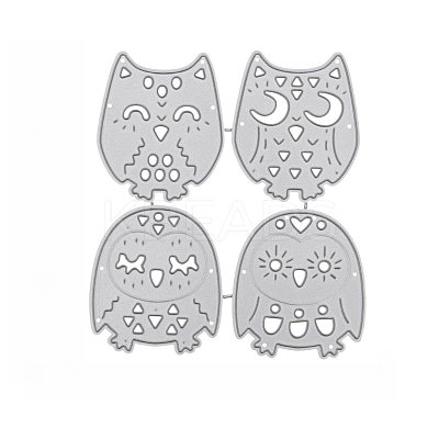 Owl Pattern Carbon Steel Cutting Dies Stencils PW-WG75330-01-1