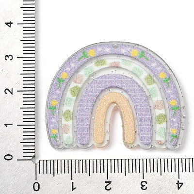 Opaque Acrylic Pendants SACR-P032-01F-1