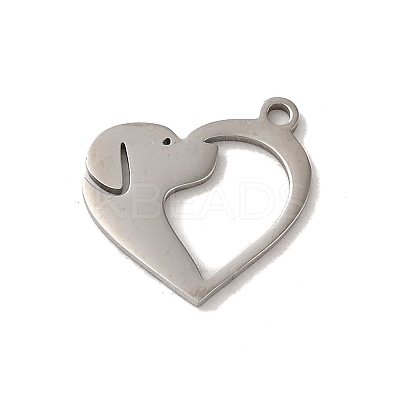 Non-Tarnish 201 Stainless Steel Pendants STAS-E211-09P-1