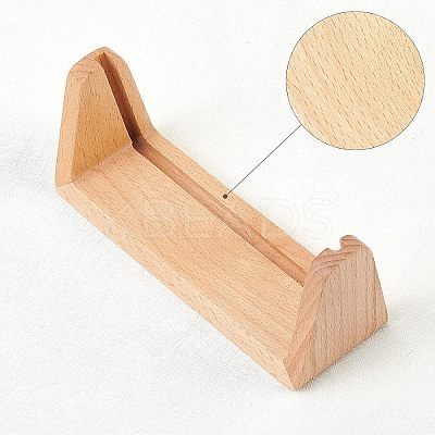 Beech Wood Business Card Holder ODIS-WH0005-71-1