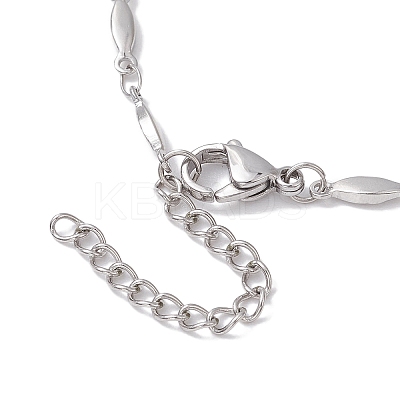 Non-Tarnish 304 Stainless Steel Oval Link Chain Bracelets for Women Men BJEW-JB10271-1