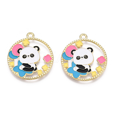 Alloy Enamel Pendants ENAM-D047-01G-03-1