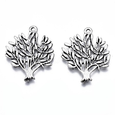 Tibetan Style Alloy Pendants TIBE-Q073-03AS-1