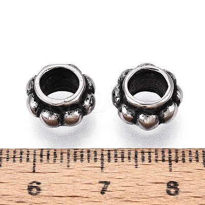 304 Stainless Steel European Style Large Hole Beads STAS-T072-95AS-1