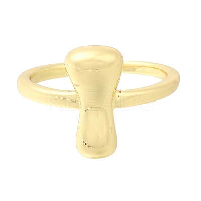 Rack Plating Brass Open Cuff Rings RJEW-S394-01G-I-1