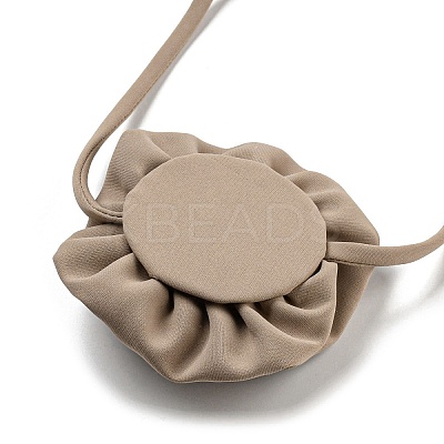 Fabric Rose Tie Choker Necklaces for Women NJEW-Z022-01M-1