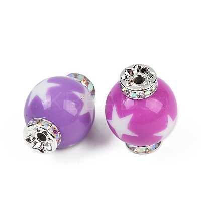 Resin Rhinestone Beads RESI-B030-01B-01-1