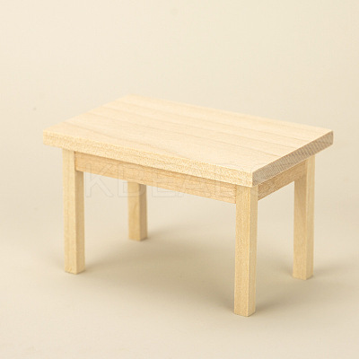 1/12 Dollhouse Miniature Wooden Table Model PW-WG70877-01-1