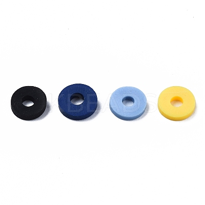 Handmade Polymer Clay Beads Strands CLAY-R089-6mm-T02B-33-1