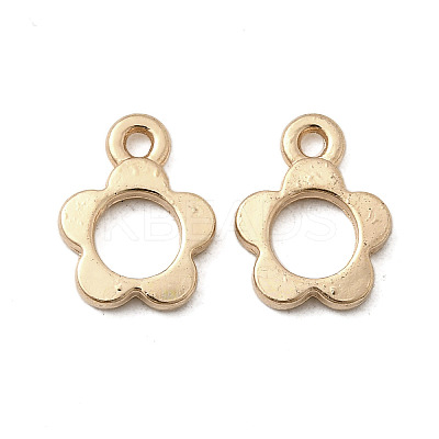 Alloy Hollow Flower Charms PALLOY-F318-04KCG-1