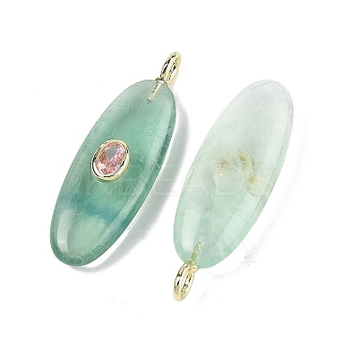 Natural Green Fluorite Pendants G-D357-02G-1