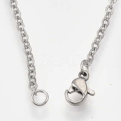 Non-Tarnish 201 Stainless Steel Puppy Pendant Necklaces LS-NJEW-T009-JN041-1-40-1