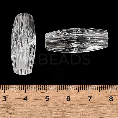 Transparent Acrylic European Beads TACR-G048-17-1