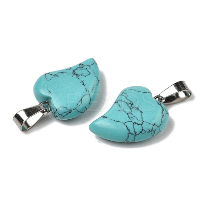Synthetic Turquoise Pendants G-B127-11P-04-1