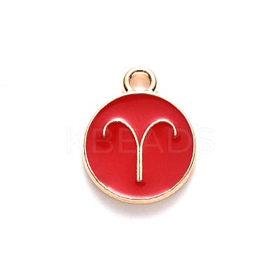 Alloy Enamel Pendants ENAM-S124-01A-07A-1
