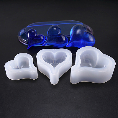 DIY Heart Silicone Molds LS-SIMO-PW0001-005C-1