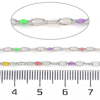 Brass Dapped Chains AJEW-Q153-03P-03-1