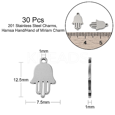 201 Stainless Steel Charms STAS-CJC0006-06-1