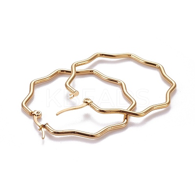 201 Stainless Steel Hoop Earrings X-EJEW-F205-16G-A-1