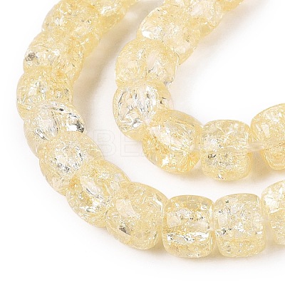 Crackle Transparent Glass Beads Strands GLAA-N069-03A-09-1