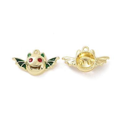 Rack Plating Alloy Enamel Pendants FIND-I037-11LG-1