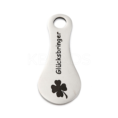 Anti-Tarnish 201 Stainless Steel Big Pendants STAS-R002-07P-1