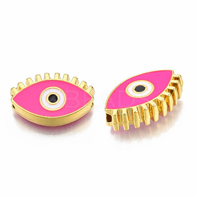 Rack Plating Alloy Enamel Pendants PALLOY-N172-065B-1