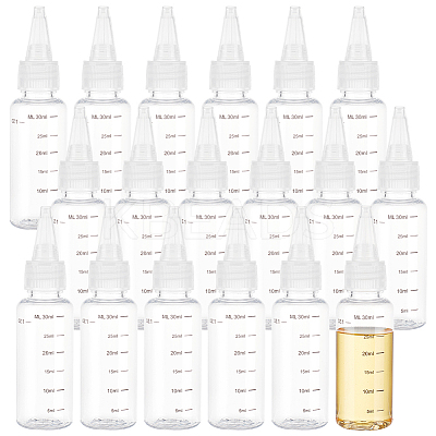 Plastic Needle Nose Graduated Bottles MRMJ-WH0002-24C-1