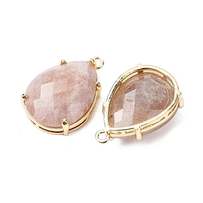 Natural Sunstone Pendants G-M431-10G-09-1