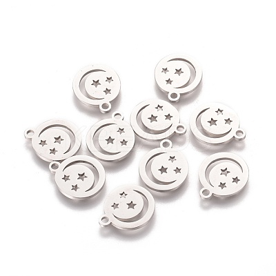 Non-Tarnish 304 Stainless Steel Charms STAS-Q201-T106-1