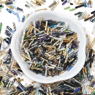 Glass Twist Bugle Beads SEED-XCP0001-43-1