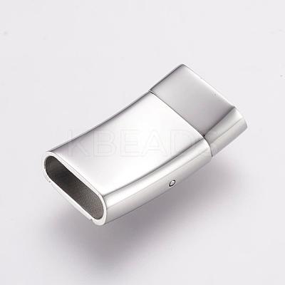 Tarnish Resistant 304 Stainless Steel Bayonet Clasps STAS-F122-35P-1