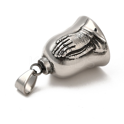 Tibetan Style 304 Stainless Steel Pendants STAS-K243-13AS-1