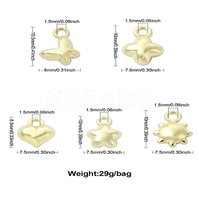 30Pcs 5 Style Alloy Charms FIND-CJ0001-45-1