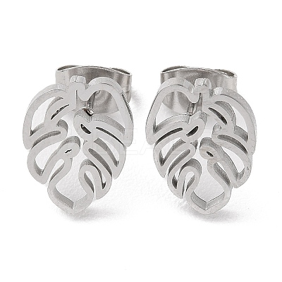 Non-Tarnish 304 Stainless Steel Stud Earrings EJEW-B022-08P-1