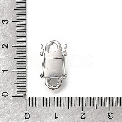 304 Stainless Steel Twister Clasps STAS-D382-05A-P-1