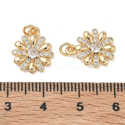 SHEGRACE Brass Clear Cubic Zirconia Charms XGRQ4G046-537G-1