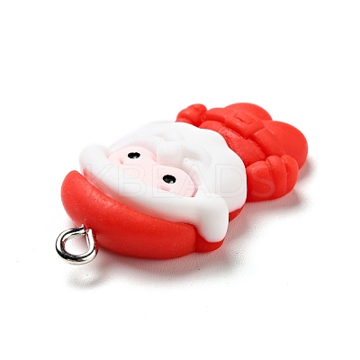 Christmas Opaque Resin Pendants RESI-G043-A03-1