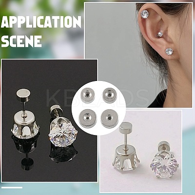40Pcs 4 Styles 304 Stainless Steel Ear Nuts STAS-FS0002-23-1