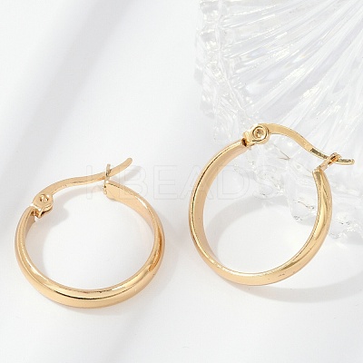 201 Stainless Steel Hoop Earrings EJEW-Q026-17G-A-1